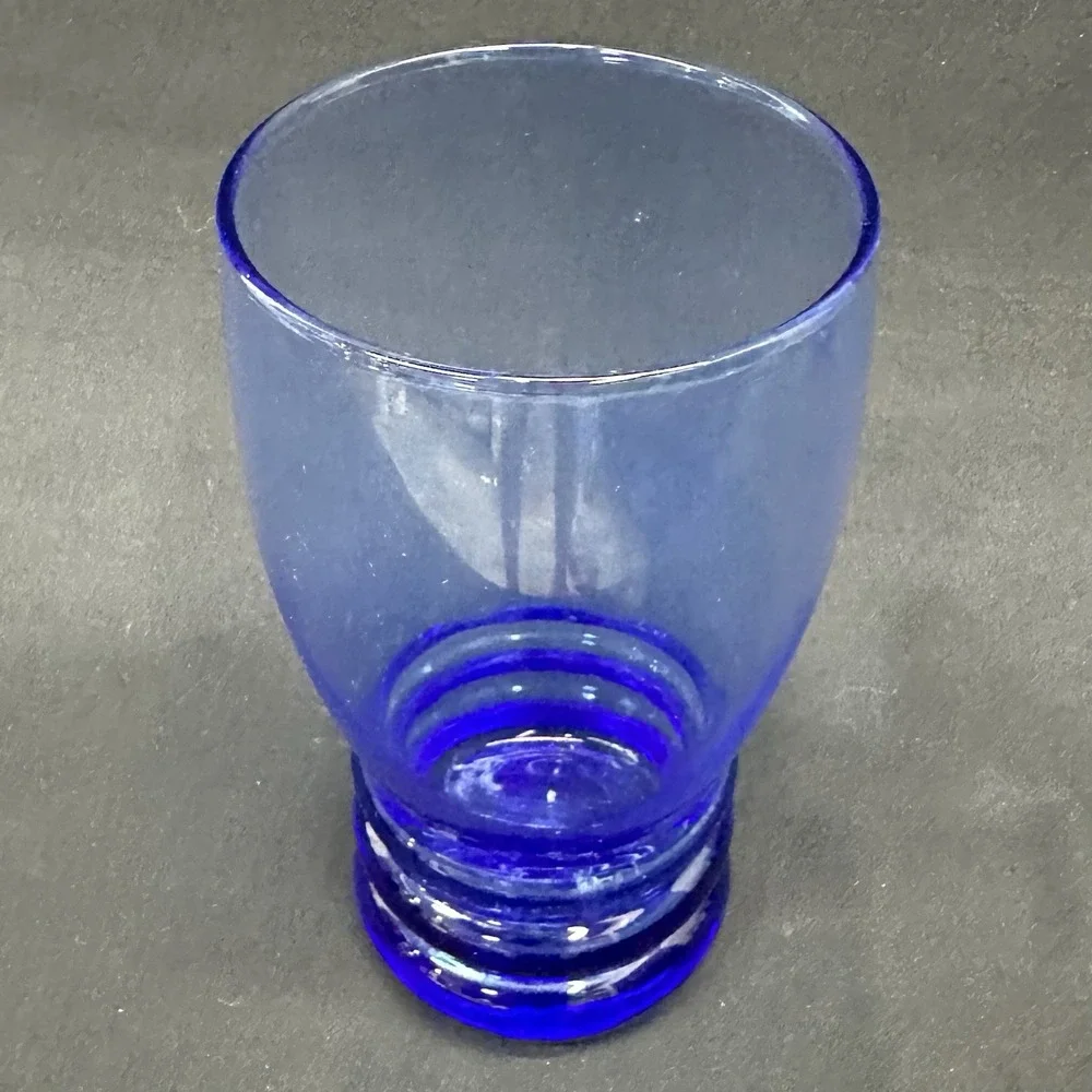Libbey 'Bangles - Cobalt Blue' 16 Oz Cooler, Discontinued Piece, Set of 4, VTG